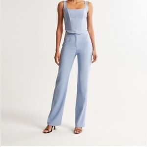 Abercrombie & Fitch NWT Light Sky Blue High-Rise Slim Boot Pants Women 27 4L